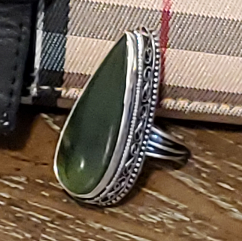 Nephrite Jade Ring - promote balance, strength, and peace